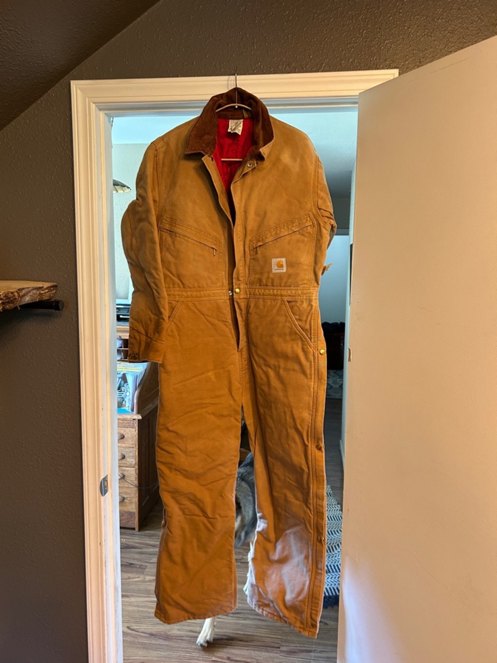 Carhartt Tan Brown Duck Work Coverall